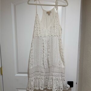White Eyelet Summer Michael Kors Sundress